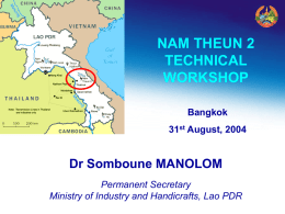 Nam Theun 2 Technical Workshop