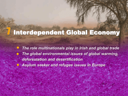 Chapter 7: Interdependent Global Economy