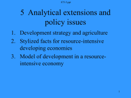Analysing environmental issues in an open economy