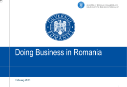 Doing business in Romania