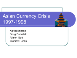Asian Currency Crisis 1997-1998