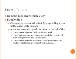 problems of fiscal policy