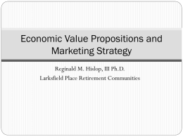 Value Propositions and Markteting 10 23 12
