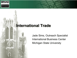International Trade - Michigan State University