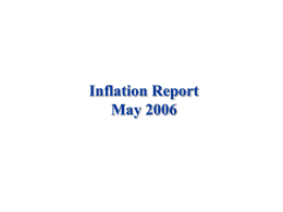 Inflation Report May 2006 Overview