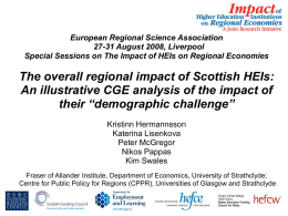 The overall regional impact of Scottish HEIs