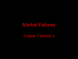 Market Failures