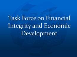 Task Force on Financial Integrity and Economic Development