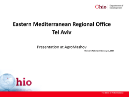 Ohio State Assistance to Israel Agribusinesses