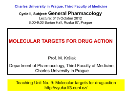 molecular targets for drug action