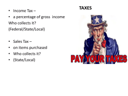 Unit 3 Tax and Gov Spending ppt