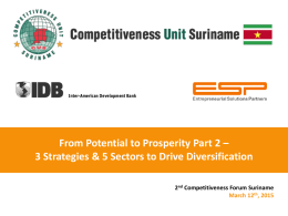 1 - Competitiveness Unit Suriname