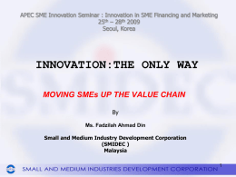 SMIDEC - APEC SME Innovation Center
