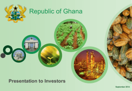Ghana Investor Presentation 2014