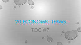 Economic terms - Cobb Learning