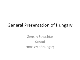 Foreign policy environment of Hungary
