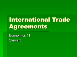 International Trade Agreements