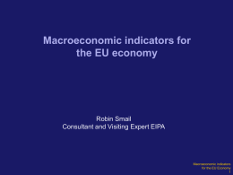 Macroeconomic indicators for the EU economy