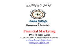 Financial Market Chapter - Oman College of Management