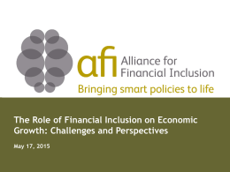 31 - Alliance for Financial Inclusion
