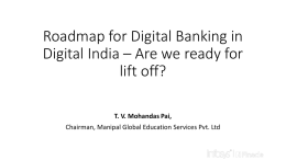 Roadmap for Digital Banking in Digital India