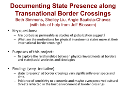 Documenting State Presence along Transnational Border Crossings