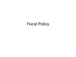 Fiscal Policy - Gore High School