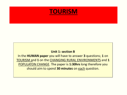 Tourism - Wellsway School