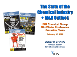 Chemical Industry Business Trends – Joseph Chang