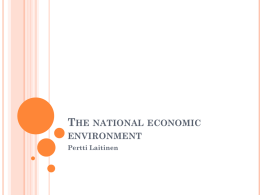 The national economic environment - Karelia-amk