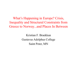 What`s Happening in Europe? Crisis, Inequality
