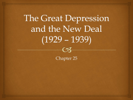 The Great Depressionx