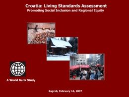 Croatia LSA - Preliminary Findings