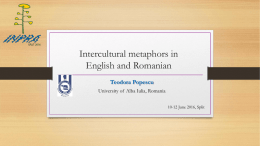 economy - Universals and variants of English and Romanian