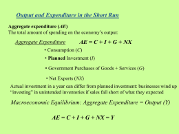 Aggregate Expenditure/Short