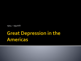 Great Depression in the Americas