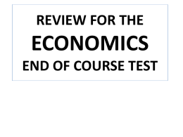 Economics EOCT Review