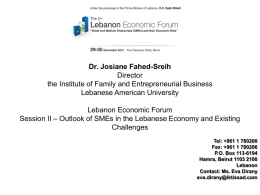 Dr. Josiane Fahed-Sreih Associate Professor of
