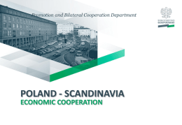 Poland – Scandinavia. Economic Cooperation