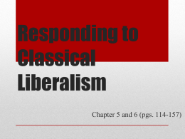 Responding to Classical Liberalismx