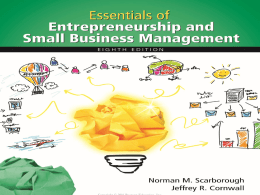 Chapter 01: The Foundations of Entrepreneurship