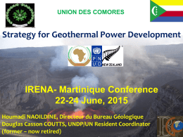 Promoting Geothermal Resources in Comoros