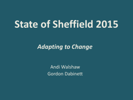 Presentation - State of Sheffield 2015
