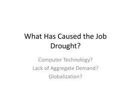 The Job Drought?