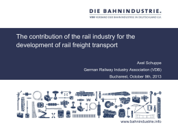 German Railway Industry Association (VDB)