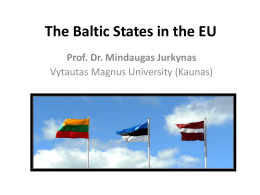 The Baltic States in the EU