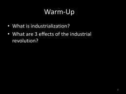 Unit 6: Industrialization and Development