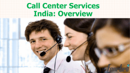 Call Center Services India: Overview