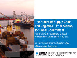 Asset 2015 - Future of supply chain logistics and implications for LG
