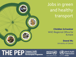 Jobs in green and healthy transport